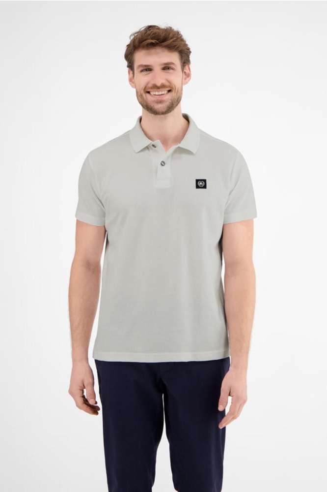 POLO IN ZACHTE WAFELPIQUE KWALITEIT 2543204 103 Broken white